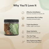 RAWLIFE Peppermint Coffee Scrub - Key Benefits
